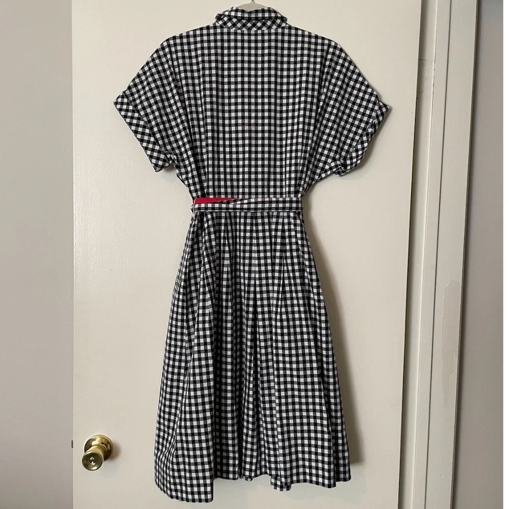 Talbots Gingham Shirt Dress - 16P - Picture 5 of 9